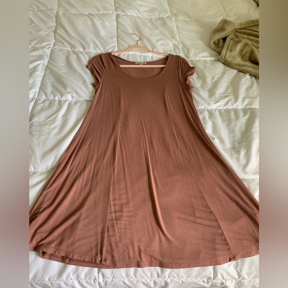 Super soft A line short sleeve dress